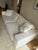 Rh Bella Sofa – Belgium Linen Basket Weave | White For Sale In San Francisco - Image 6 of 13