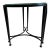 Baker Classico End Table, Blackened Bronze, Thick Glass Top, Baa3451 For Sale