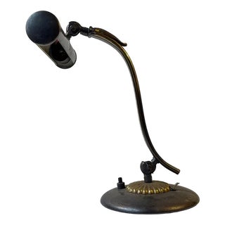 Art Deco Piano Lamp in Brass, Scandinavian, 1930s For Sale