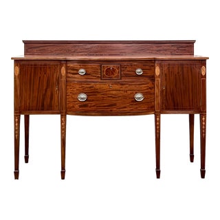 Potthast Bros. Inlaid Mahogany Federal Style Sideboard For Sale
