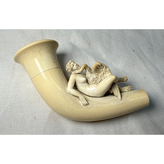 Antique 1800's Goddess Nemesis Zeus Goose Hand Carved Meerschaum Smoking Pipe For Sale - Image 4 of 17