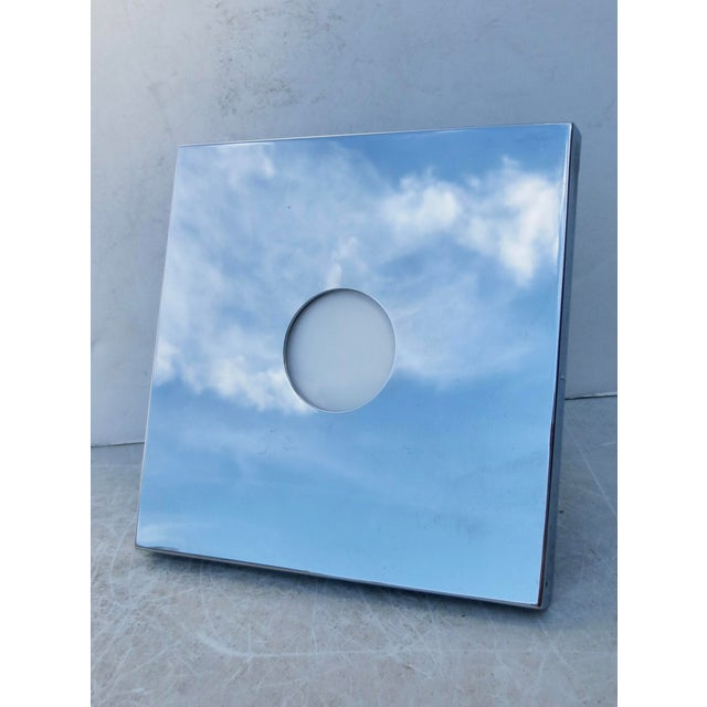 Italian Felice Antonio, Botta, Chrome Photo Frame For Sale In New York - Image 6 of 6