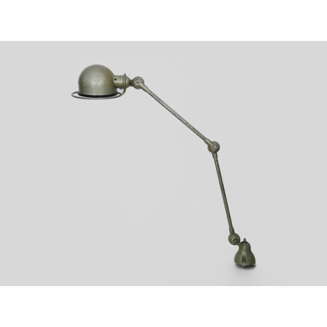 Industrial Vintage Industrial Two-Arm Lamp by Jean-Louis Domecq, 1950 For Sale - Image 3 of 11