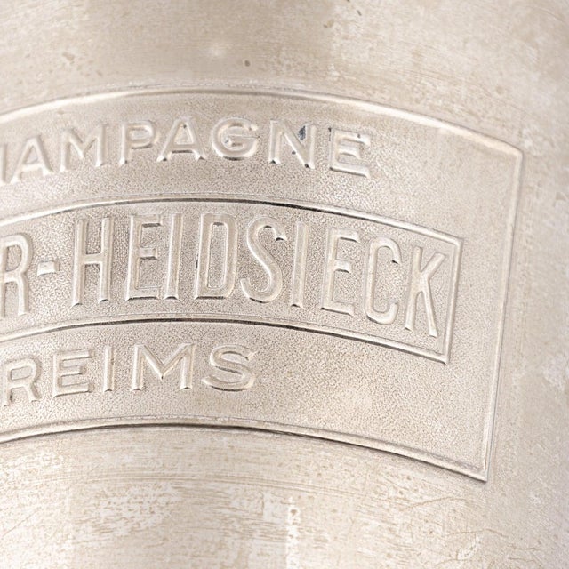 Vintage French Silver Plated Piper-Heidsieck Reims Champagne Cooler, 1930 For Sale - Image 4 of 13