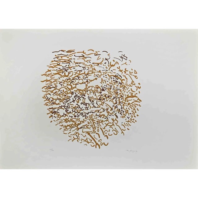 Modern Antonio Sanfilippo, Abstract Composition, Screen Print, 1971 For Sale - Image 3 of 3