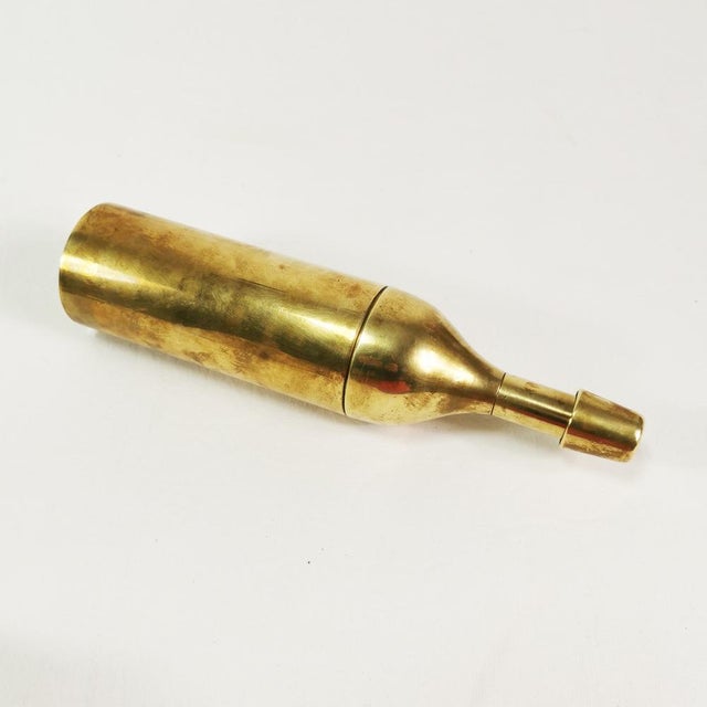Modernist Brass Shaker, Italy, 1960s For Sale - Image 4 of 14
