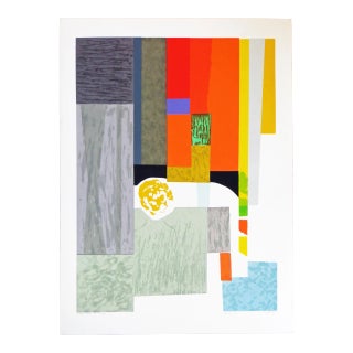 1979 "Cape Cod Interior" Abstract Serigraph by Seong Moy For Sale