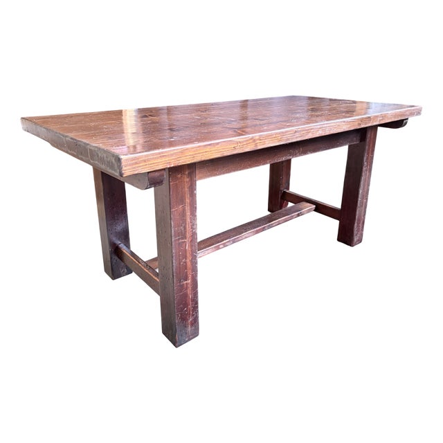 Vintage Brutalist Mountain Table in Wood, 1950s-1960s For Sale