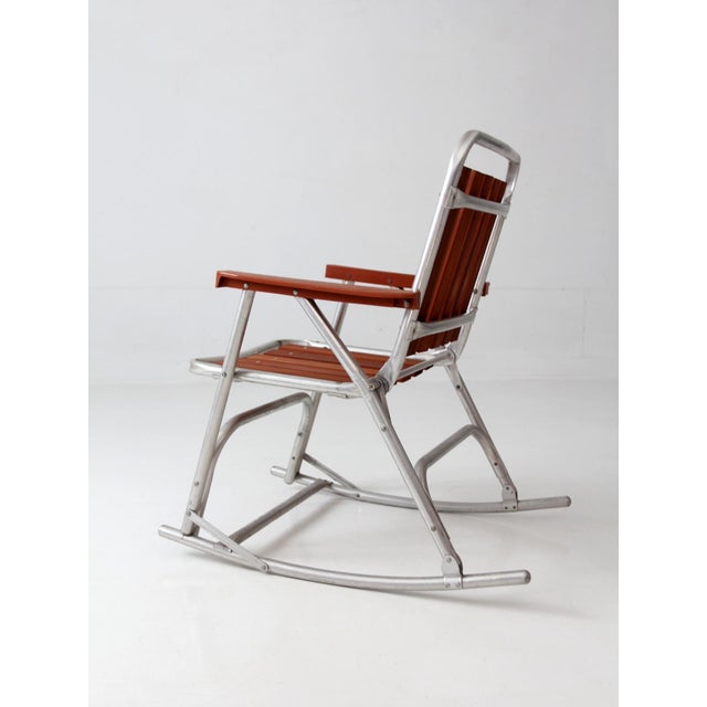 Mid-Century Folding Rocking Chair For Sale - Image 11 of 12