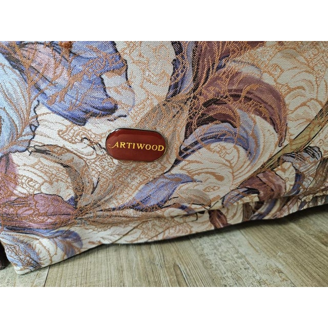 2-Seater Sofa in Floral Fabric, Italy, 1970s For Sale - Image 11 of 15