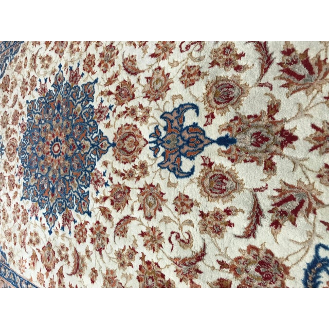 1980s Vintage Ispahan Rug For Sale - Image 5 of 12