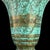 Carl Sorensen Vintage Carl Sorensen Art Deco Verdigris Bronze Trumpet Vase With Gilt Rings For Sale - Image 4 of 8