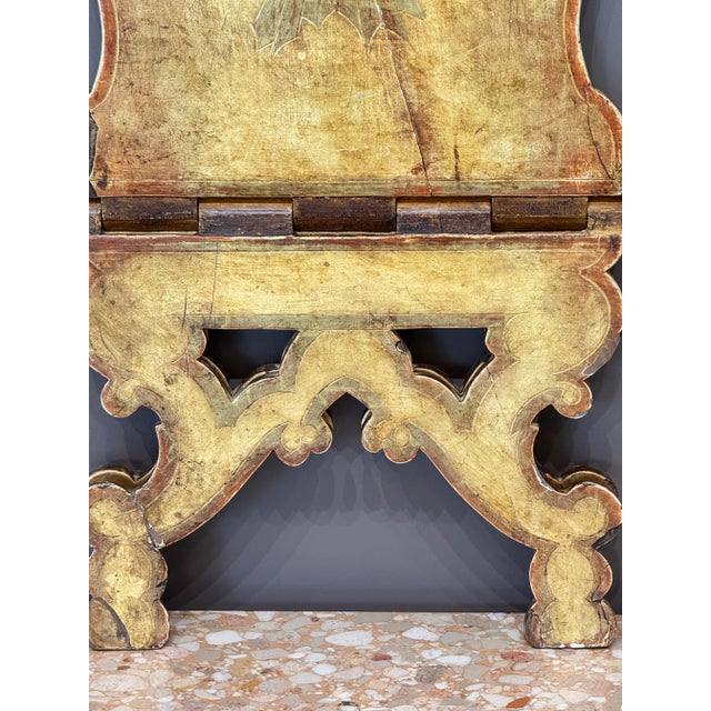 18th Century Carved Giltwood Book Stand For Sale - Image 6 of 12