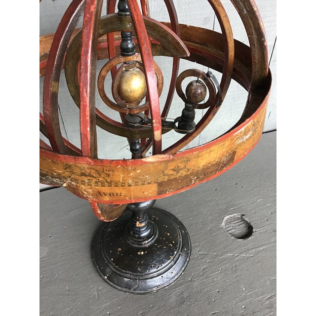 Early 19th Century French Copernican Heliocentric Armillary Sphere Delamarche For Sale - Image 10 of 10