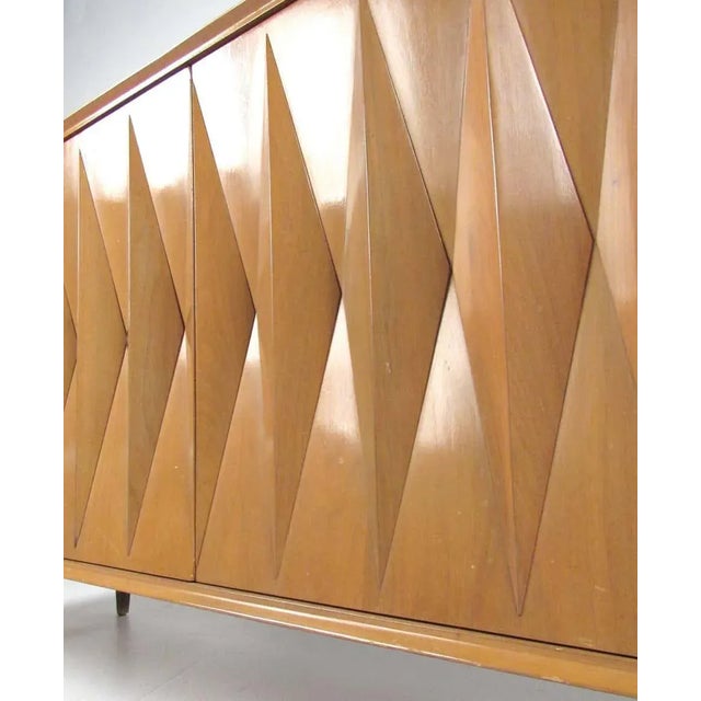 Mid-Century Modern Diamond Front Dresser by Albert Parvin For Sale - Image 10 of 11