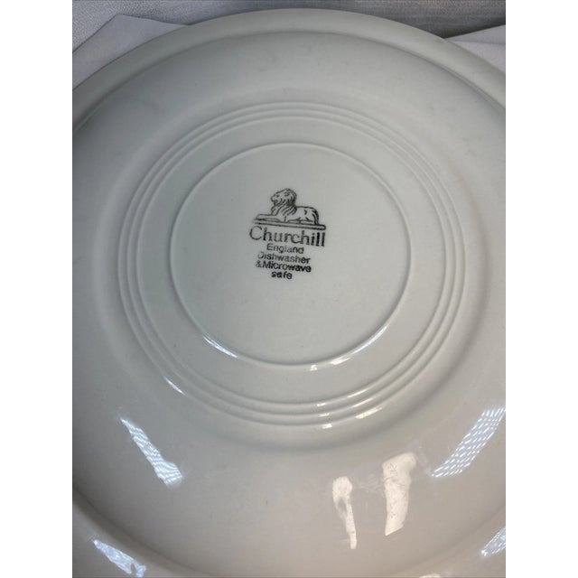 Vintage Mid-Century Modern Churchill England Pink Shades 10” Dinner Plate-Set of 4 For Sale In Phoenix - Image 6 of 6