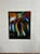 Vintage Colorful Ribbon Painting by Ernesto Bonilla For Sale - Image 4 of 6