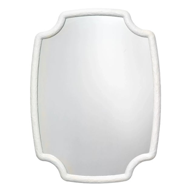 Glass Jamie Young Selene Mirror in White For Sale - Image 7 of 7