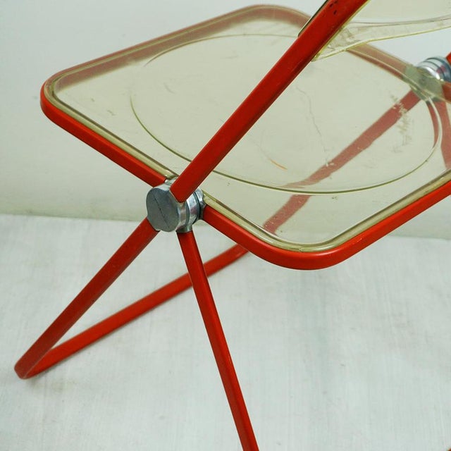 Acrylic Glass Folding Chair by G. Piretti for Castelli, Italy, 1970s For Sale - Image 10 of 16