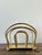 Vintage Brass Newspaper Rack After Dorothy Draper For Sale - Image 12 of 12