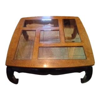 1970s Taiwan Ming Chow Legs Coffee Table Solid Wood For Sale