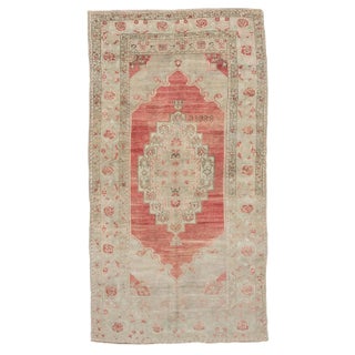 Vintage Turkish Konya Wool Rug- 5′6″ × 10′7″ For Sale