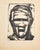 Alberts Goltjakovs, Portrait, 1950s, Monotype, in Good conditions. Designed 1950 to 1959 This piece has an attribution...