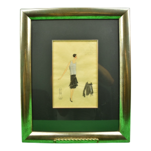Lanvin of Paris C1920s Fashion Model Original Watercolour