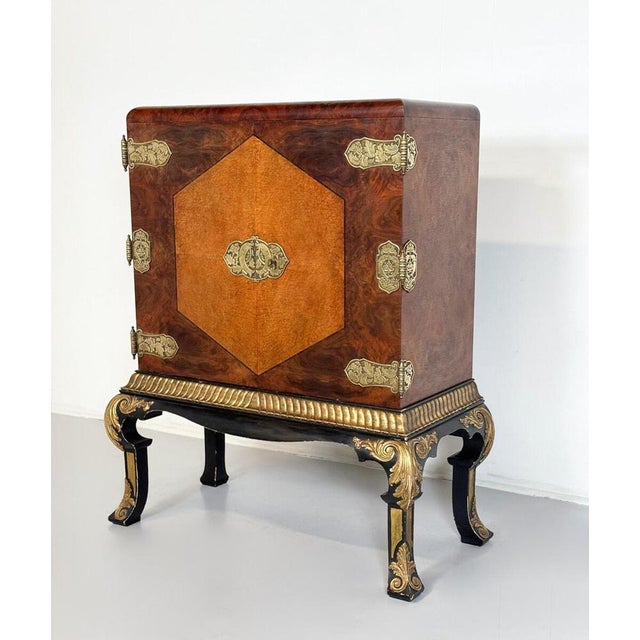 Wood Cabinet from Alban Chambon, Belgium, 1920s For Sale - Image 7 of 10