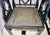 Vintage Chinoiserie Black Carved Wood Arm Chairs With Caned Seat - A Pair For Sale - Image 4 of 4