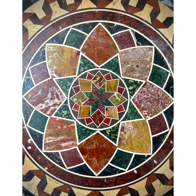 Italian Grotto Cocktail / Coffee With Specimen Marble Top For Sale - Image 6 of 12