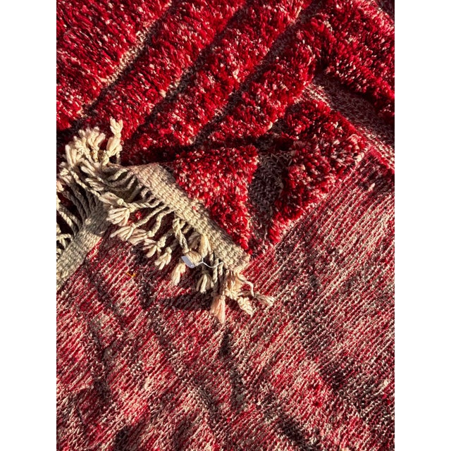 Handmade Berber Area Rug For Sale - Image 9 of 10