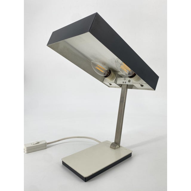 Minimalist Model 6878 Table Lamp from Kaiser Leuchten, Germany, 1960s For Sale - Image 4 of 14