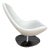 Vintage Carl Öjerstam Ikea Tirup Chair in White Leather For Sale