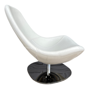 Vintage Carl Öjerstam Ikea Tirup Chair in White Leather
