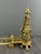 Pair of gilt bronze fire dogs, louis xvi style a superb pair of gilt bronze fire dogs, made in the late 19th century in...