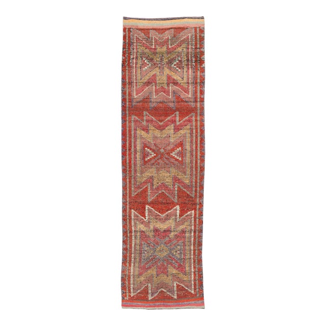 Galerie Shabab Collection Mid-20th Century Turkish Anatolian Tribal Runner For Sale