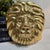 Pair of Solid Brass Lion Head Curtain Tiebacks – Hollywood Regency Drapery Holdbacks For Sale - Image 10 of 11
