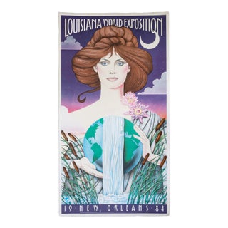 New Orleans Louisiana 1984 World Exposition Poster Limited Edition Signed Hugh Ricks For Sale