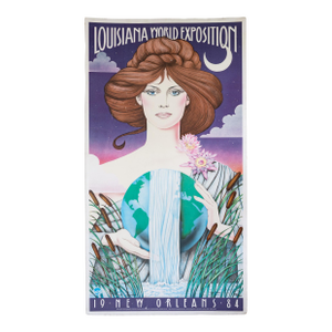New Orleans Louisiana 1984 World Exposition Poster Limited Edition Signed Hugh Ricks