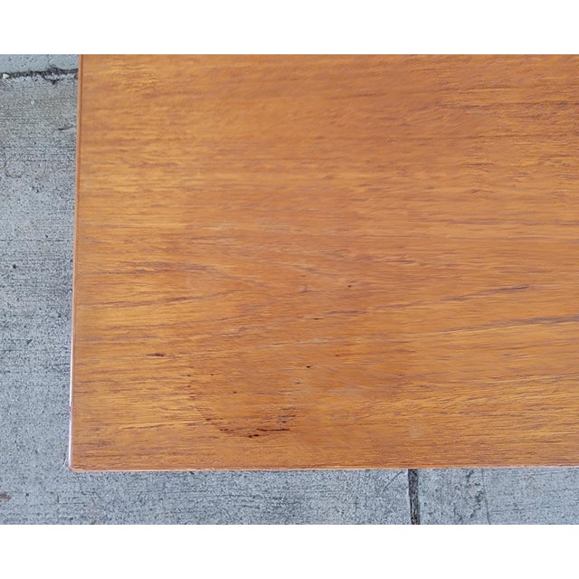 Brown Teak Danish Modern Nightstands - A Pair For Sale - Image 8 of 17