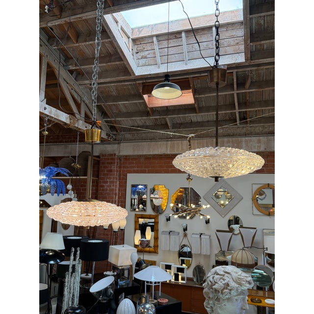 Set of Carl Fagerlund for Orrefors Pendant Light for Lyfa, Denmark, 1960s For Sale - Image 9 of 12