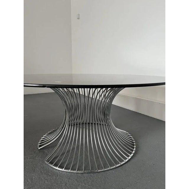 Coffee Table in Smoked Glass,1980s For Sale - Image 9 of 11