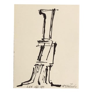 Fritz Wotruba, Homage to Hans Arp, Lithograph For Sale