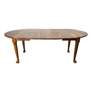 1960s Stickley Fayetteville Ny Solid Wood Round Dining Table With 3 Leaves For Sale