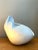 White Vintage White Ceramic Sculptural Bowl For Sale - Image 8 of 12