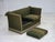 Green Danish 2-Seater Drop-Arm Spanish Sofa in Furniture Wool, 1970s For Sale - Image 8 of 18