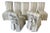 Vintage Designmaster Skirted Parsons Chairs With Bow Tie Backs, Set of 7 For Sale