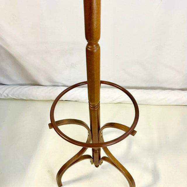 Wood Mid 20th Century Boho Chic Victorian Thonet Style Bentwood Umbrella, Coat & Hat Rack Tree Stand. For Sale - Image 7 of 11