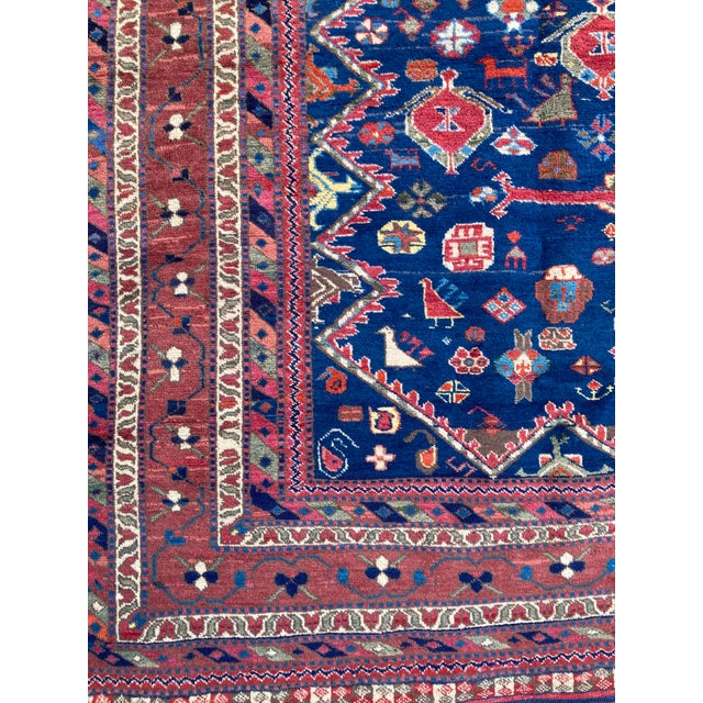 Textile Vintage Afshar Rug, 1940s For Sale - Image 7 of 18